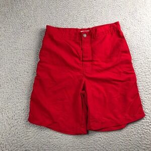 J Lindeberg Swim Trunks Mens S Red 7" Drawstring Hybird Shorts